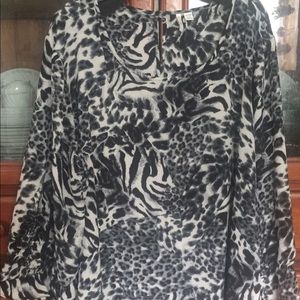 Animal Print Blouse